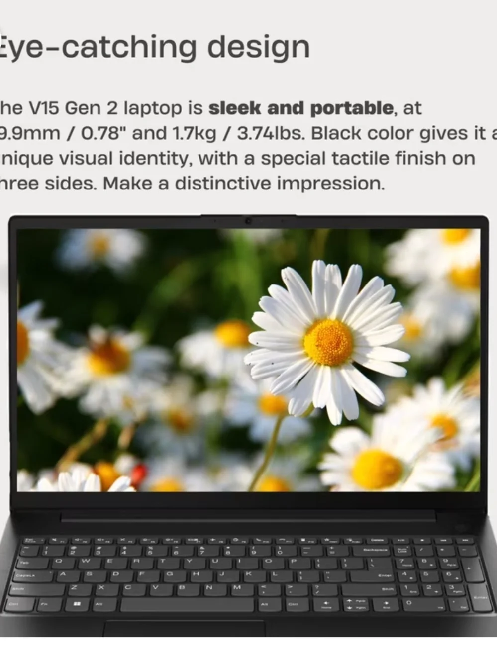 Lenovo laptop featuring